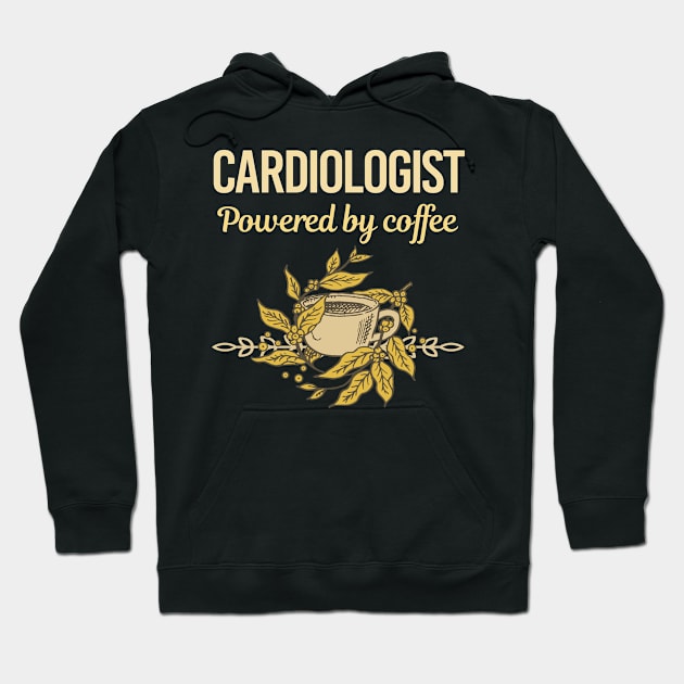 Powered By Coffee Cardiologist Hoodie by Hanh Tay